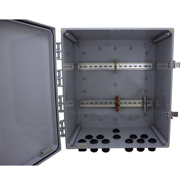 Transition Networks OCA Outdoor Cabinet Assembly 18 x 16 x 10” Polycarbonate Enclosure for Outdoor Switches-P181610