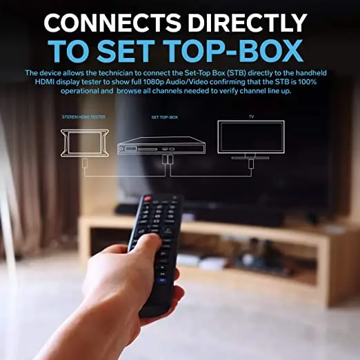 HDMI Tester Connects Directly to Set Top Box