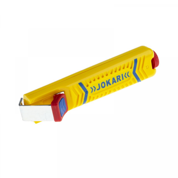 Jokari Fiber Optic Cable Stripping Knife for 2-28mm Round Cable, Slip-proof handle grip