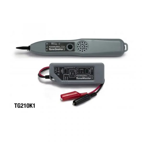 Platinum Tools Tone and Probe Kit with belt pouch, RJ45 Coupler, Coax Toning Cable