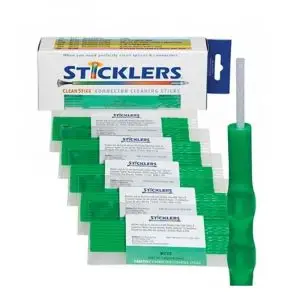 Sticklers Fiber Optic Cleaning Sticks for LC, Green, 50 Sticks per Box