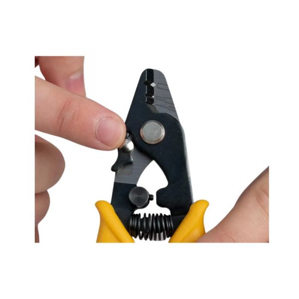 Jonard Tools JIC-375 Fibre Optic Stripping Tool, Three Hole, Safety Lock, TPR Handle