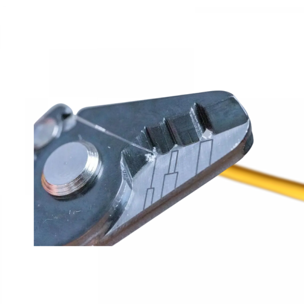 Jonard Tools JIC-375 Fibre Optic Stripping Tool, Three Hole, Safety Lock, TPR Handle