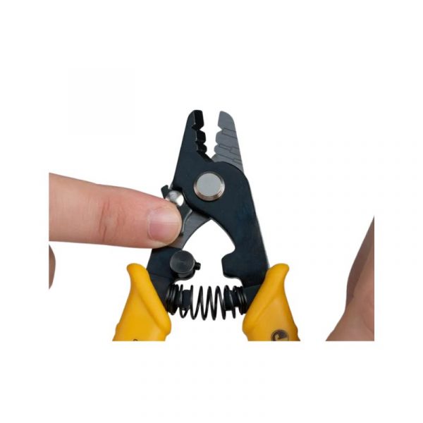 Jonard Tools JIC-375 Fibre Optic Stripping Tool, Three Hole, Safety Lock, TPR Handle