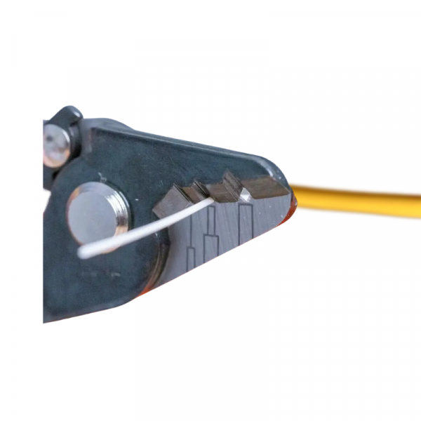 Jonard Tools JIC-375 Fibre Optic Stripping Tool, Three Hole, Safety Lock, TPR Handle