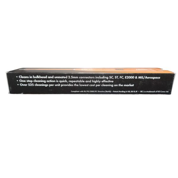 M250 US Conec One Click Fiber Cleaner for MPO Connectors Box Back Part