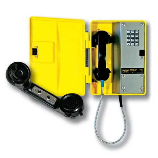 SIP-enabled Outdoor Industrial Weather Resistant VoIP telephone 2 WRT-40-V Volume Control Handset