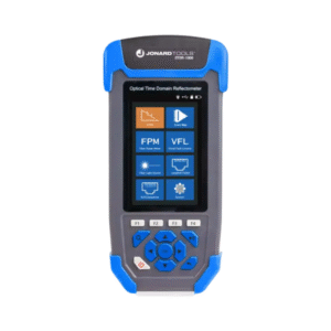 Front view of Jonard Tools Multi-function OTDR showing 3.5-inch color LCD screen.