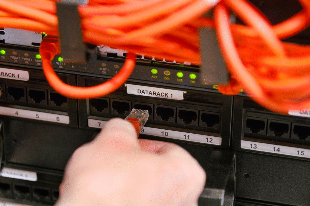 Failsafe Network TAPs: Do You Really Need Them? 1 A network engineer connecting cables in a server rack